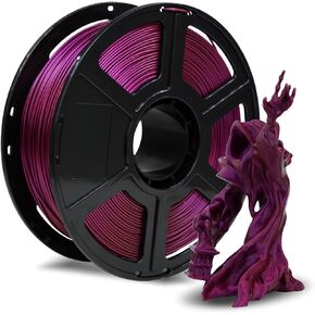 FLASHFORGE HS PLA Filament 1.75mm +/- 0.02mm, Max 500mm/s High Speed Printing, Chameleon Series 3D Printer Filament 1kg(2.2lbs), Perfectly Hide The Layer Line (Abyssal Red)