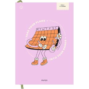 Papier Daily Planner - Planning Pal, 153mm x 215mm Hardback |Beautiful Cover Design | To-Dos, Schedules, Shopping Lists, Set & Review Goals | Undated Pages | Your Ultimate Life Organiser
