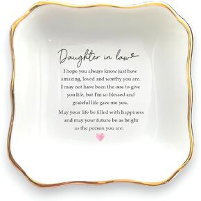 Daughter In Law Gift, Ring Dish, Jewelry Dish, Present For Daughter In Law, Daughter In Law Birthday Gift, Bonus Daughter Gift, Future Daughter Gift From Mother In Law, To My Daughter On Wedding Day