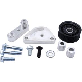 1 SET 11PCS Manual Belt Tensioner w/Pulley Compatible with 1998-2002 Camaro/Firebird LS1 Billet Aluminum