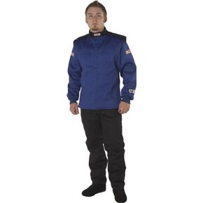 G-Force Racing Gear 4526LRGBK GF 525 Black Large Multi-Layer Racing Jacket
