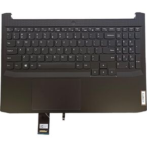 Replacement for Lenovo Ideapd Gaming 3-15ACH6 3-15IHU6 82K2 Yoga 13ALC7 Laptop Upper Case Palmrest Backlit Keyboard Touchpad Assembly Part 5CB1D04600 Black