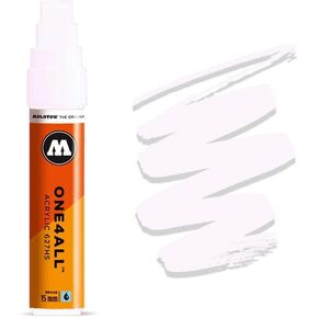 MOLOTOW ONE4ALL Acrylic Paint Marker, 15mm, Signal White, 1 Each (627.211)
