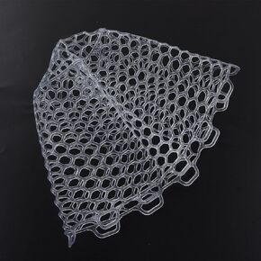 Rplacement Fishing Net, Rubber Replacement Landing Net Collapsible Net for Angler White 21cm Depth