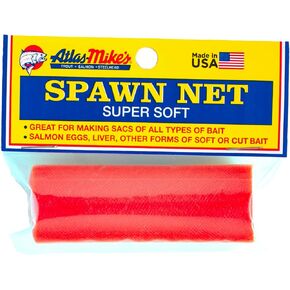 Atlas ATLAS Spawn NET 3'' X 3'' - Ideal for Bait Sacs - Salmon Eggs, Liver, Soft & Cut Bait - Versatile Aquatic Mesh for Fishing Enthusiasts - Premium Quality for Successful Fishing - 50 Ct Lime