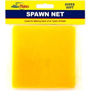 ATLAS Spawn NET 3" X 3" - Ideal for Bait Sacs – Salmon Eggs, Liver, Soft & Cut Bait - Versatile Aquatic Mesh for Fishing Enthusiasts - Premium Quality for Successful Fishing Ventures - 50 Ct Yellow