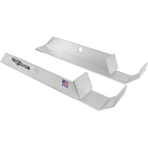 Pit Posse 488 Aluminum Floor Jack Holder Organizer for Enclosed Race Trailer- Made in USA- Mounted Stabilizer Holds Most Standard Floor Jacks - Secures Floor Jacks from Rolling Around While in Motion
