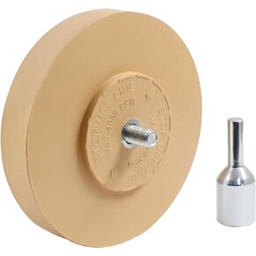 Decal Remover Eraser Wheel, Rubber Eraser Wheel Tool Kit for Cars, RV, Motorcycles Sticker Remover Tool, Diameter: 100mm, Solid