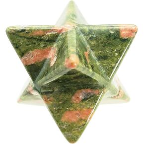 نجمة جمشت صغيرة طبيعية ميركابا، نحت حماية للشفاء طاقة هندسية ذات ثمانية نجوم مدببة كريستال نقطة تأمل موازنة 0.7 بوصة in Kuwait