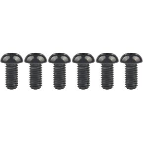مجموعة براغي برأس زر M6 12 16 20 25 30 من التيتانيوم M6 (M6x16mm، فضي)
