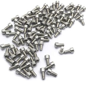 M3 x 12MM Hexagon Socket Head Cap Screws, Full Thread,Bright Surface,Stainless Steel,Hexagon Socket Head Cap Bolts (Metric, 100Pcs, M3X12mm, Silver)