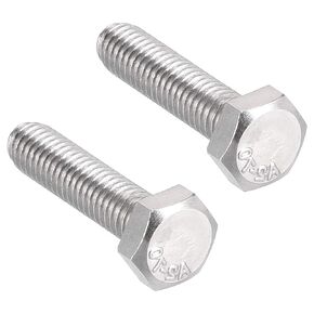 uxcell M8x40mm Hex Bolts 304 Stainless Steel Hexagon Left Hand Screw Bolt 2pcs