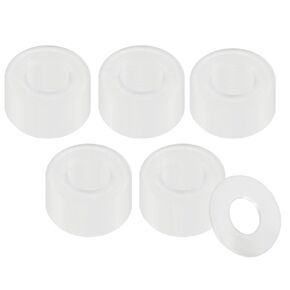 50Pcs Black Plastic Replacement Washer 0.71''/18mm OD,0.06'' Thickness M6 Nylon Flat Washer Gasket for Faucet Pipe Water Hose