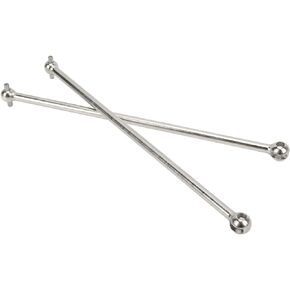 2Pcs RC Drive Shaft, Steel Efficient Drivetrain CVD Drive Shaft RC Accessories for ARRMA 1/5 Outcast Kraton 8s(Silver)