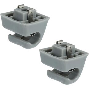 X AUTOHAUX Car Sun Visor Hook Clip 126-810-00-12-8412 for Mercedes Benz W123 W124 W126 W201 190 E S Class Gray 2 Pcs
