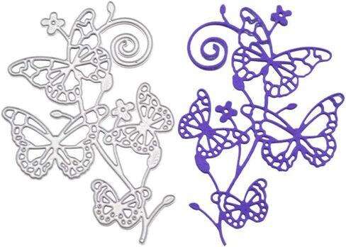Metal Cutting Dies, Embossing Dies Stencil Template Mould for DIY Scrapbooking Photo Album Paper Card Making Craft Wedding Party Decoration DIY Gift, Die-Cuts (Four Butterfly) in Kuwait