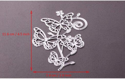 Metal Cutting Dies, Embossing Dies Stencil Template Mould for DIY Scrapbooking Photo Album Paper Card Making Craft Wedding Party Decoration DIY Gift, Die-Cuts (Four Butterfly) in Kuwait