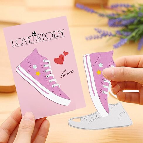 قوالب قطع معدنية، قوالب حرفية للأحذية القماشية، استنسل قطع قوالب منقوشة لألبوم الصور القصاصات، استنسل مجلد منقوش مزخرف. (لا تتضمن أربطة الحذاء) in Kuwait