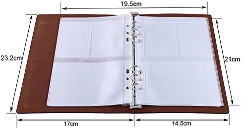 10 Sheet A5 Size Cutting Embossing Dies Stamps Storage Scrapbooking Leather Storage Book Stencil Die Cutter Holder Template Storage Container Synthetic Leather Album Book DIY (Three Grid) in Saudi Arabia