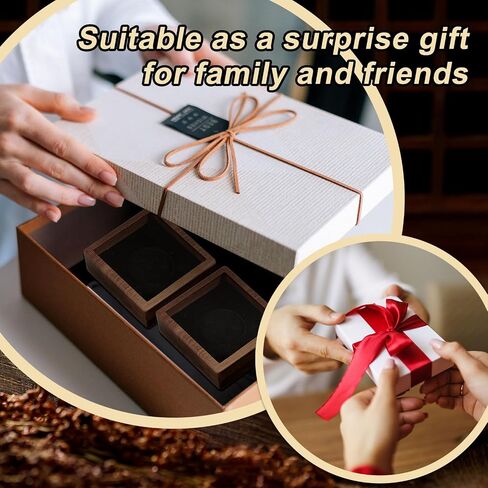 2 Pcs Wooden Pocket Watch Display Case Walnut Wood Single Watch Gift Box with Clear Acrylic Window Display Storage Organizer for Men Women Jewelry Bangle Protect in Saudi Arabia