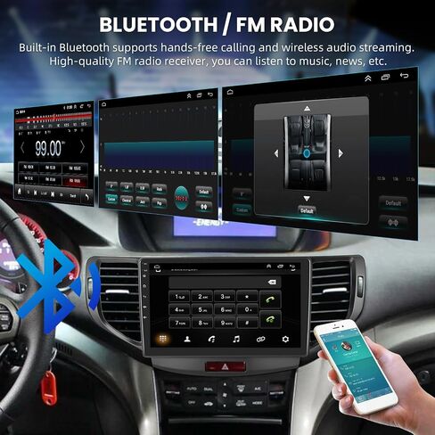 Android Stereo for Honda Spirior Accord 8 for Acura TSX 2008 2009-2012 Support Wireless Carplay/Android Auto, 9" Touchscreen GPS Navigation Bluetooth USB WiFi FM/RDS Radio Receiver AHD Backup Camera in Saudi Arabia