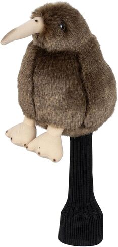Kiwi Golf Headcover Animal Driver Headcover Hybrid Headcover Long Neck, Funny Plush Golf Club Head Covers (New Zealand National Bird Endangered Species) in Saudi Arabia