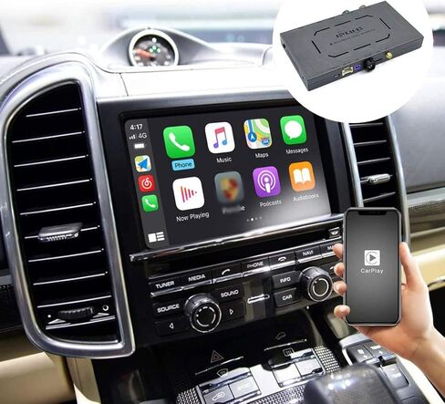 Joyeauto Wireless Apple CarPlay Retrofit kit Decoder Wired Android Auto, for Porsche PCM3.1 Cayenne Macan Cayman Panamera Boxster 718 911 991, Manufacture of Year: 2010-2016, Carplay Box, Mirror Link in Saudi Arabia