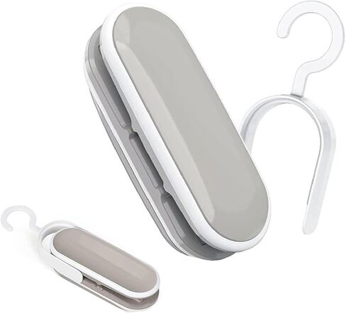 Bag Sealer with Hook, 2 in 1 Heat Vacuum Sealer Portable Bag Resealer Machine for Cookie Bag Chip Bag Pet Food Bag Kitchen Camping Travel (1 Pcs) in Kuwait