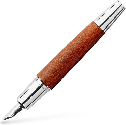 Faber Castell F148200Faber-Castell E-Motion fountain Pen Brown M, Pear wood brown. in Saudi Arabia