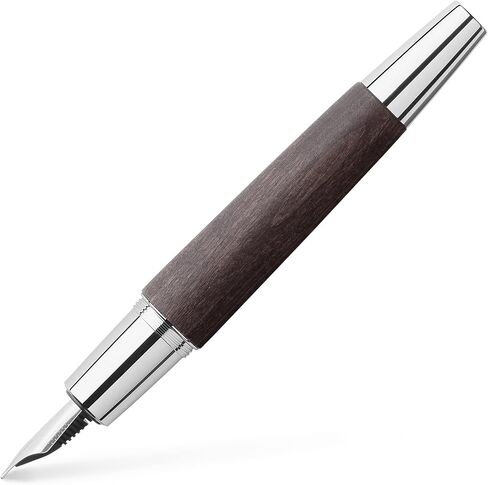 Faber Castell F148200Faber-Castell E-Motion fountain Pen Brown M, Pear wood brown. in Saudi Arabia