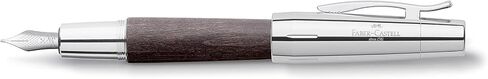 Faber Castell F148200Faber-Castell E-Motion fountain Pen Brown M, Pear wood brown. in Saudi Arabia