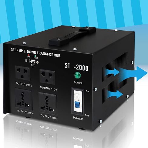 Voltage Converter Transformer 5000W Watt Heavy Duty Step Up/Down 110V to 220V Home Commercial Voltage Converter in Saudi Arabia