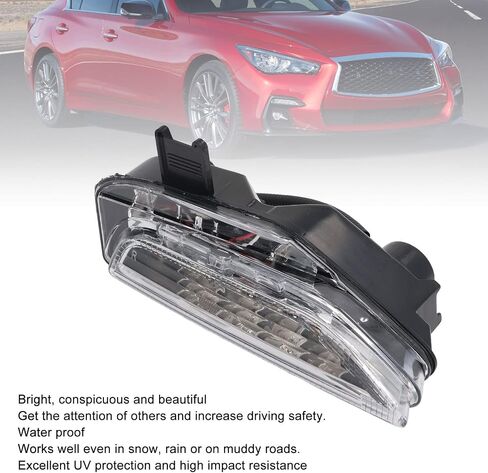 ضوء الضباب الأمامي المصد الأمامي ضوء الضباب مصباح إشارة الانعطاف لاستبدال إنفينيتي Q50 Sport 2014‑2019 (يمين) in Kuwait