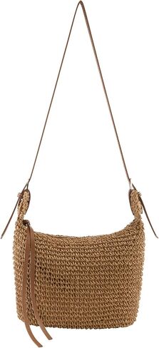 Ayliss Women Straw Handbag Purse Small Summer Beach Handmade Crossbody Shoulder Tote Handbag Handwoven Beach Straw Bag in Saudi Arabia