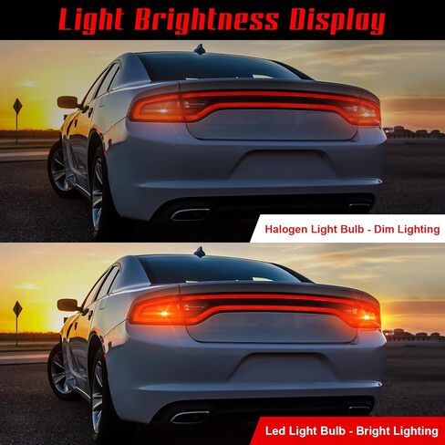 Upgraded 1157 2057 Led Bulbs for Third Brake, Center High-Mounted Stop, Parking, Turn signal, Side Marker, Tail, 2500 LM Anti Hyper Flash CANBus Error Free Lights for Cars, Trucks (Red) in Saudi Arabia