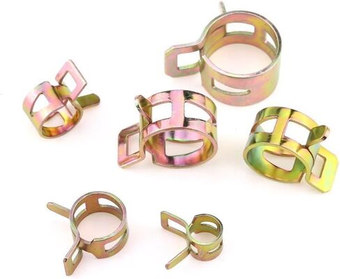 Glarks 80Pcs Spring Band Type Clips Air Hose Tube Water Pipe Fuel Pipe Silicone Vacuum Hose Clamp Fasteners Assortment Kit (7mm 10mm 11mm 14mm 16mm 17mm) in Saudi Arabia