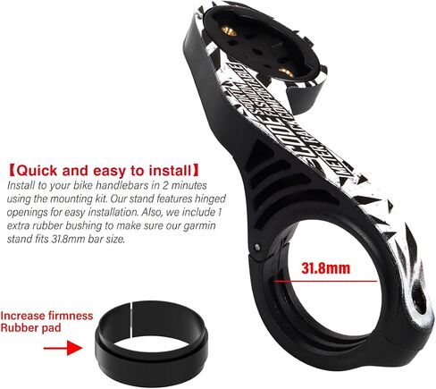 حامل Chooee خارجي لمقود الدراجة Garmin Edge حامل الكمبيوتر لـ Garmin Edge 130 200 500 510 520 530 800 810 820 830 1000 1030 CKL in Kuwait
