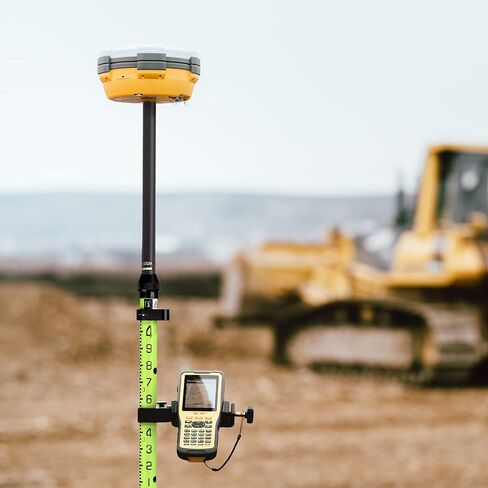 قضيب روفر AdirPro ذو 3 مواضع - عمود GPS من الألومنيوم - تصميم قطعة واحدة مع تخرج GT الخارجي لمسح الأراضي والهندسة - ملحق RTK GPS/GNSS (أخضر) in Saudi Arabia