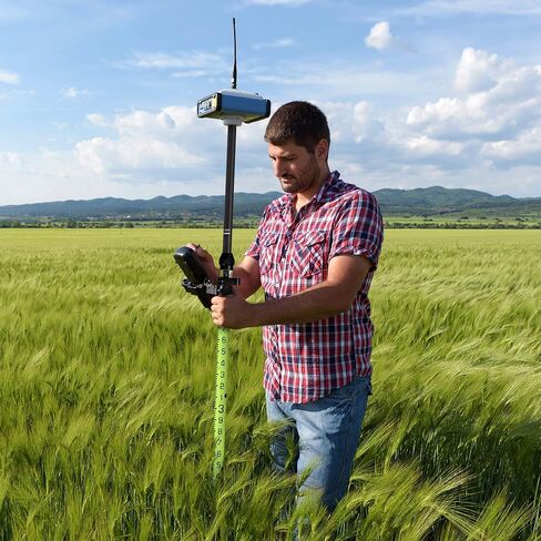 قضيب روفر AdirPro ذو 3 مواضع - عمود GPS من الألومنيوم - تصميم قطعة واحدة مع تخرج GT الخارجي لمسح الأراضي والهندسة - ملحق RTK GPS/GNSS (أخضر) in Saudi Arabia