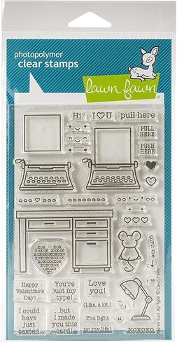 Lawn Fawn You're Just My Type 4"x6" Clear Stamp Set (LF2165) in Saudi Arabia