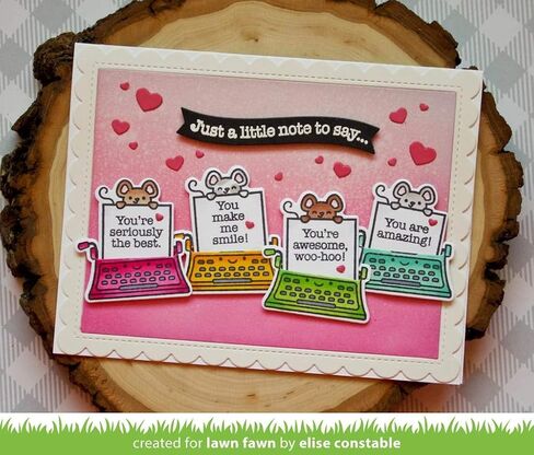 Lawn Fawn You're Just My Type 4"x6" Clear Stamp Set (LF2165) in Saudi Arabia