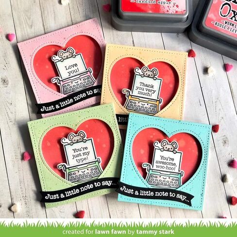 Lawn Fawn You're Just My Type 4"x6" Clear Stamp Set (LF2165) in Saudi Arabia