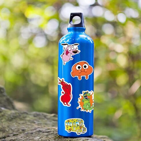 90s Cartoon Stickers 100PCS Vinyl Waterproof Stickers for Water Bottles,Cartoon Anime Stickers for Kids in Saudi Arabia