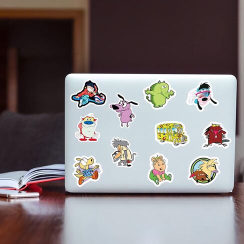 90s Cartoon Stickers 100PCS Vinyl Waterproof Stickers for Water Bottles,Cartoon Anime Stickers for Kids in Saudi Arabia