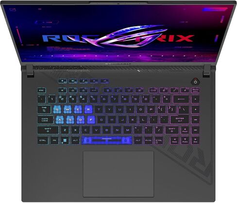 كمبيوتر محمول ASUS ROG Strix G16 للألعاب مقاس 16.0 بوصة، شاشة Nebula 240 هرتز QHD 500 nits (Intel i9-14900HX، GeForce RTX 4070 8GB، 64GB DDR5، 1TB SSD، إضاءة خلفية RGB لكل مفتاح، WiFi 6E، Win11P) مع محور DKZ in Saudi Arabia