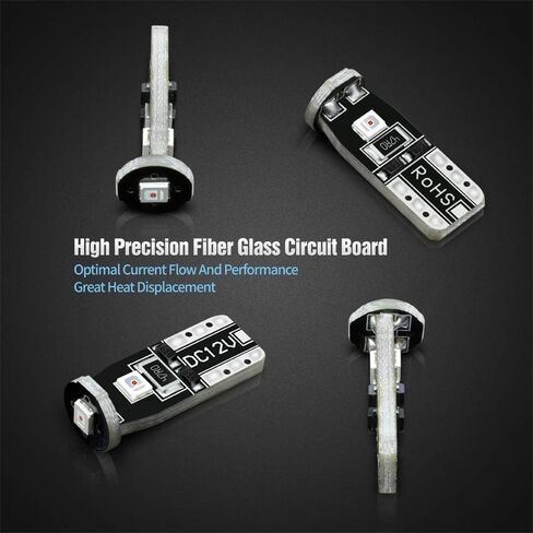 SIRIUSLED -N3- مصابيح LED حمراء 194 لمبات LED ساطعة للغاية 3030 شريحة لشاحنة السيارة، خريطة القبة الداخلية للباب، أضواء لوحة الترخيص، إسفين مدمج T10 168 2825، حزمة من 10 in Saudi Arabia