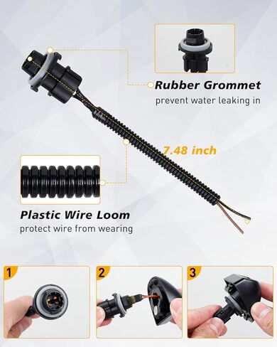 مصباح LED للوحة الترخيص مزود بحزام سلكي متوافق مع Chevy Silverado GMC Sierra 1500 2500 3500 Yukon XL Suburban Tahoe Cadillac Escalade EXT in Kuwait