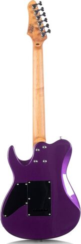 Grote Solid Electric Guitar GR-Modern-T Metallic Finish Poplar Body Roasted Maple Neck Stainless Steel Frets with Gigbag (Purple) in Saudi Arabia