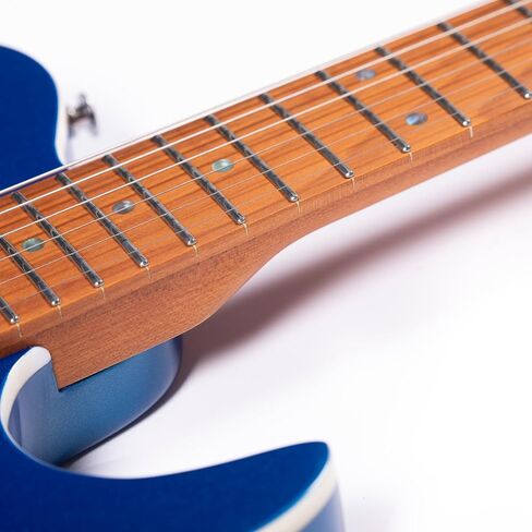Grote Solid Electric Guitar GR-Modern-T Metallic Finish Poplar Body Roasted Maple Neck Stainless Steel Frets with Gigbag (Purple) in Saudi Arabia