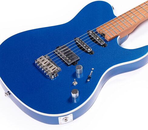 Grote Solid Electric Guitar GR-Modern-T Metallic Finish Poplar Body Roasted Maple Neck Stainless Steel Frets with Gigbag (Purple) in Saudi Arabia